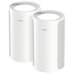 DOMOWY SYSTEM WI-FI MESH M11000(2-PACK) Wi-Fi 7 2.4GHz, 5GHz, 6GHz 688Mb/s + 4324Mb/s + 5765Mb/s CUDY