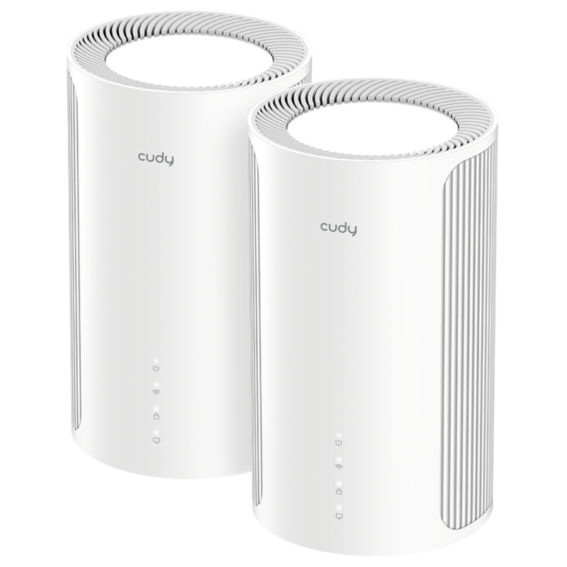 DOMOWY SYSTEM WI-FI MESH M11000(2-PACK) Wi-Fi 7 2.4GHz, 5GHz, 6GHz 688Mb/s + 4324Mb/s + 5765Mb/s CUDY