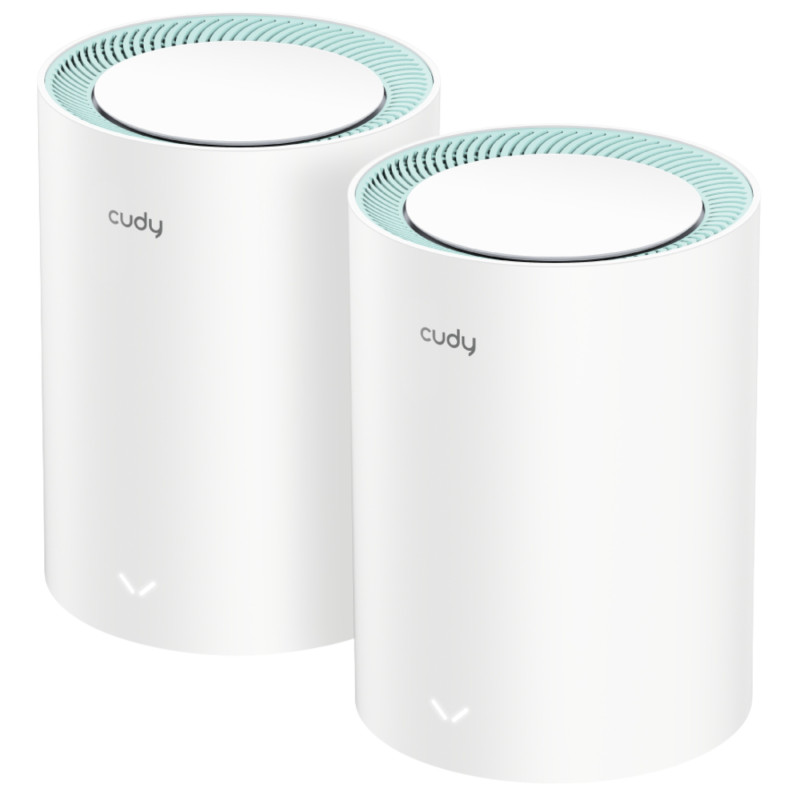 DOMOWY SYSTEM WI-FI MESH M1300(2-PACK) 2.4 GHz, 5 GHz, 300 Mb/s + 867 Mb/s CUDY
