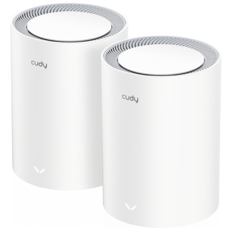 DOMOWY SYSTEM WI-FI MESH M3000(2-PACK) V2.0 Wi-Fi 6 2.4 GHz, 5 GHz, 574 Mb/s + 2402 Mb/s CUDY