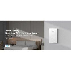 PUNKT DOSTĘPOWY AP3000 WALL Wi-Fi 6 2.4GHz 5GHz 574Mb/s + 2402Mb/s CUDY