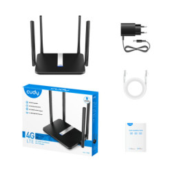 ROUTER 4G LTE LT500 2.4 GHz 5 GHz, 867 Mb/s + 300 Mb/s CUDY