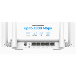 ROUTER WR3000S Wi-Fi 6 2.4 GHz, 5 GHz 574 Mb/s + 2402 Mb/s CUDY