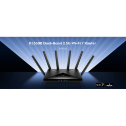 ROUTER WR6500H Wi-Fi 7 2.4GHz, 5GHz 688Mb/s + 5765Mb/s CUDY