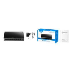 SWITCH   GS108E 8-PORTOWY CUDY
