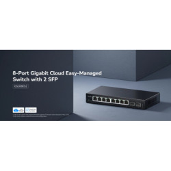SWITCH   GS108ES2 8-PORTOWY + 2X SFP CUDY
