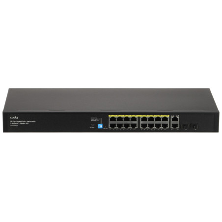 SWITCH POE GS1018PS2 16-PORTOWY SFP CUDY