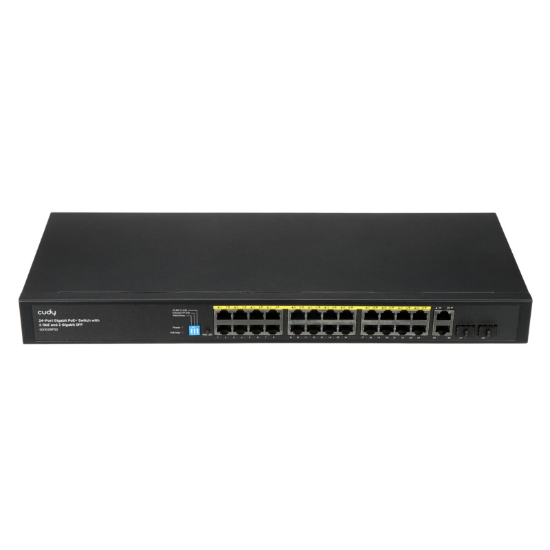 SWITCH POE GS1026PS2 24-PORTOWY SFP CUDY
