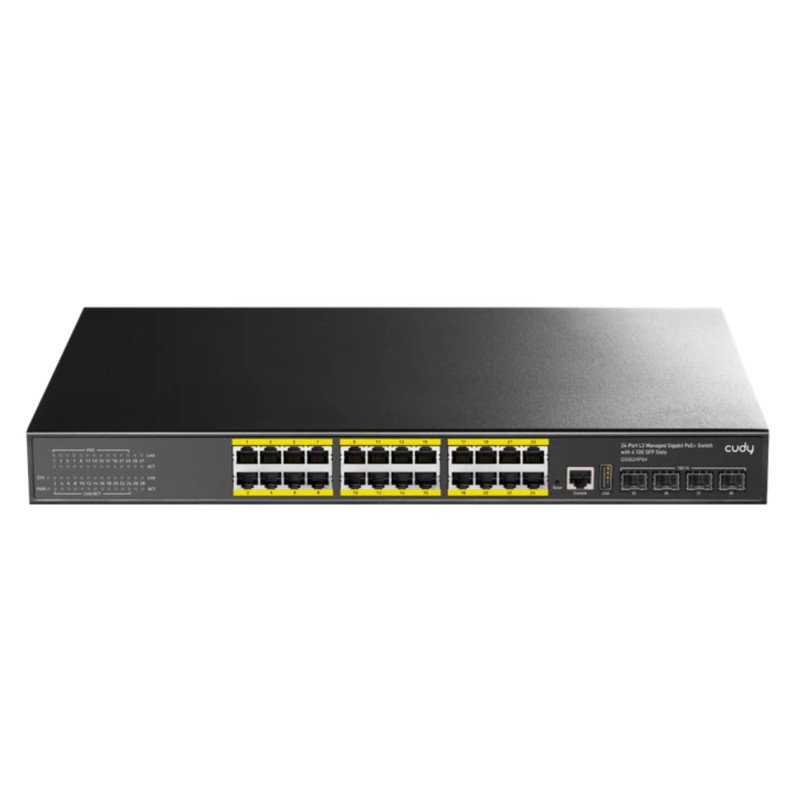 SWITCH POE GS5024PS4-400W 24-PORTOWY SFP+ CUDY