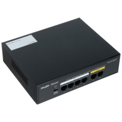 SWITCH POE RG-ES106F-P 4-PORTOWY + 2X UPLINK REYEE