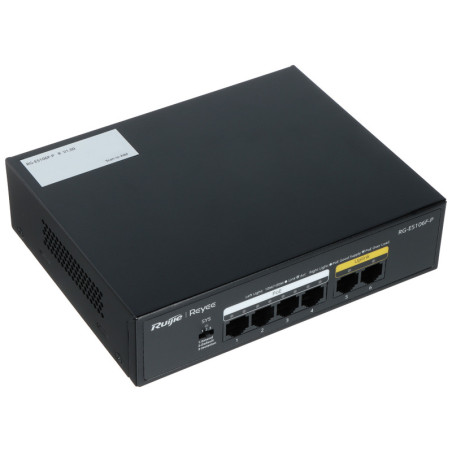 SWITCH POE RG-ES106F-P 4-PORTOWY + 2X UPLINK REYEE