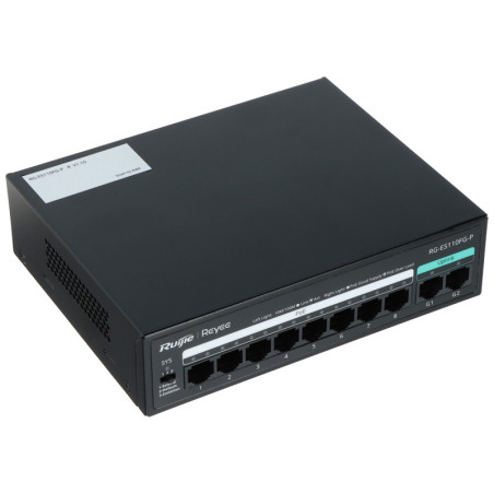 SWITCH POE RG-ES110FG-P 8-PORTOWY + 2X UPLINK REYEE
