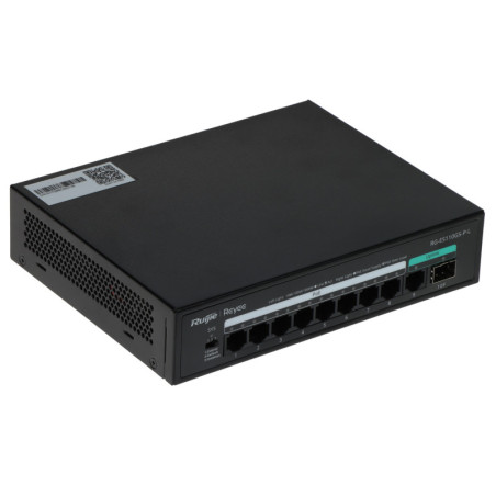 SWITCH POE RG-ES110GS-P-L 8-PORTOWY + 1X UPLINK + 1X SFP REYEE