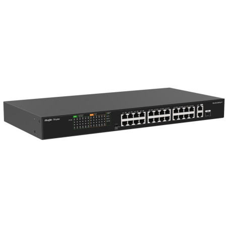 SWITCH POE RG-ES126FGS-P 24-PORTOWY + 2X UPLINK + 1X SFP REYEE