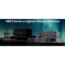 SWITCH POE RG-NBF2100S-8GT1SC-P 8-PORTOWY + 1X SC, PON E-LIGHTEN REYEE
