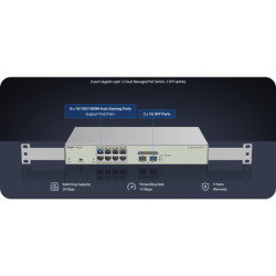 SWITCH POE RG-NBS3100-8GT2SFP-P-V2 8-PORTOWY + 2X SFP REYEE