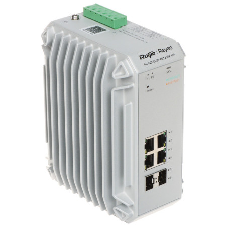 SWITCH PRZEMYSŁOWY POE RG-NIS3100-4GT2SFP-HP 4-PORTOWY + 2X SFP REYEE