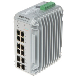 SWITCH PRZEMYSŁOWY POE RG-NIS3100-8GT4SFP-HP 8-PORTOWY + 4X SFP REYEE