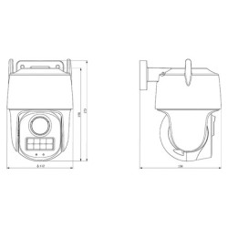 KAMERA IP OBROTOWA ZEWNĘTRZNA TC-H333N SPEC:I5W/C/WIFI/EU/4MM/V4.2 Wi-Fi, Color Maker - 3Mpx 4mm TIANDY
