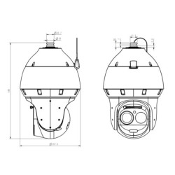 KAMERA IP SZYBKOOBROTOWA TC-H3169M SPEC:63X/LW/P/A/AR PANORAMICZNA - 3.7Mpx 5.7... 359mm TIANDY