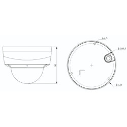 KAMERA IP TC-C34KS 2CTB-2812 SK Series - 4Mpx - MOTOZOOM TIANDY