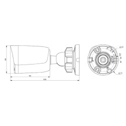 KAMERA IP TC-C34QN SPEC:I5W/WIFI/EU/2.8MM/V4.0 WI-FI SERIES - 3.7Mpx 2.8mm TIANDY