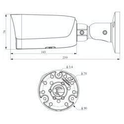 KAMERA IP TC-C34UV 3MRC-4 Lite Series - 4Mpx 4mm TIANDY