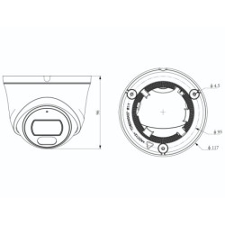 KAMERA IP TC-C35XS 3ERB-28 Color Maker / LK Series - 5Mpx 2.8mm TIANDY