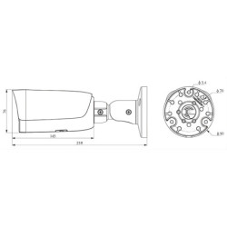 KAMERA IP TC-C38US 3LRA-4 Lite Series / Color Maker - 8Mpx 4mm TIANDY