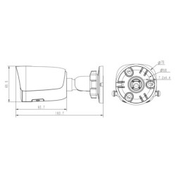 KAMERA IP TC-C38WQ SPEC:I5W/E/Y/4MM/V4.2 - 8Mpx 4mm TIANDY