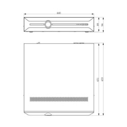 REJESTRATOR IP TC-R3880 4HB 80 KANAŁÓW AI TIANDY