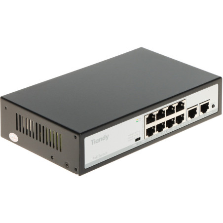 SWITCH POE TC-P3S010 SPEC:H/0820/AT/90 8-PORTOWY + 2X UPLINK TIANDY