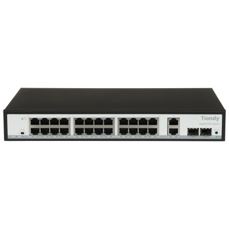 SWITCH POE TC-P3S028 SPEC:G/2422/AT/280 24-PORTOWY + 2X UPLINK + 2X SFP TIANDY