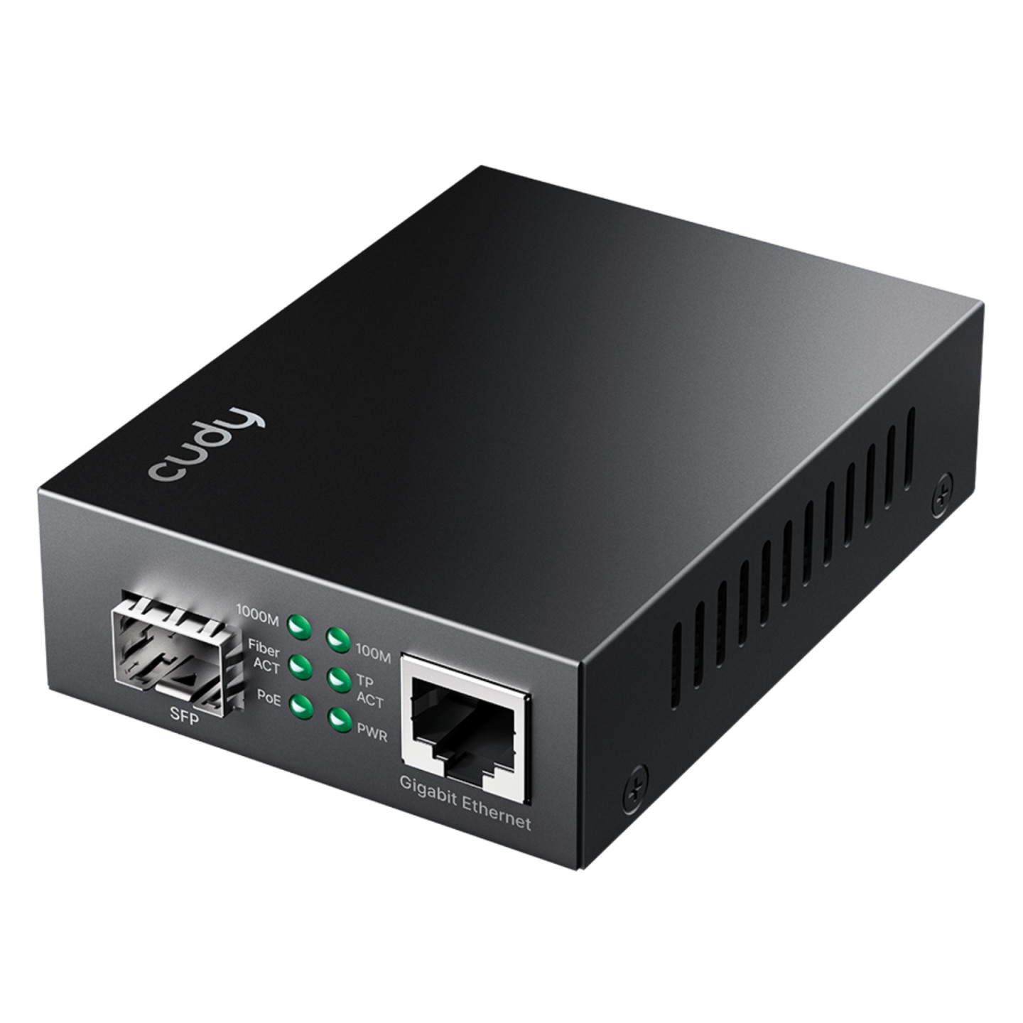 MEDIA KONWERTER SFP PoE+ MC220P