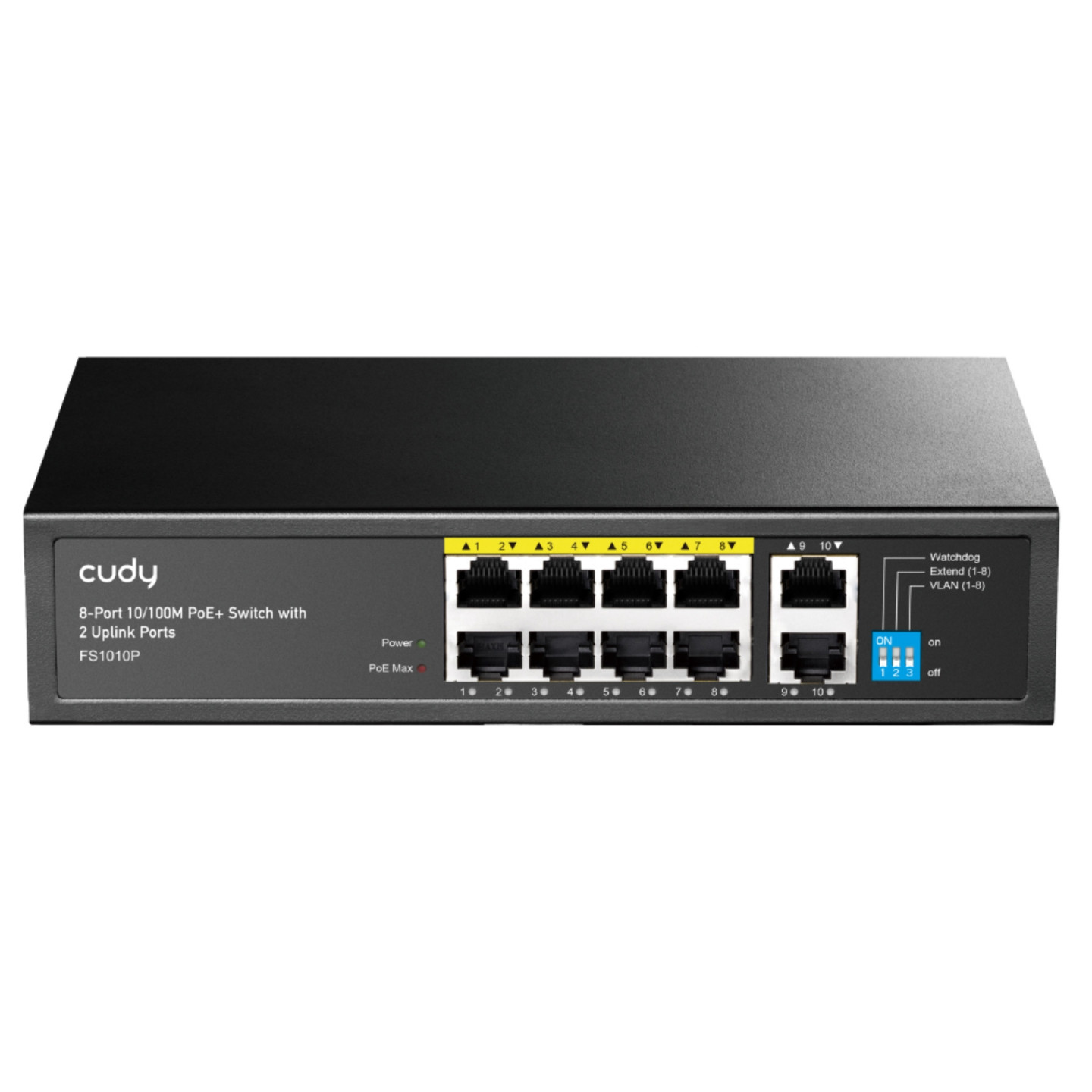 SWITCH POE FS1010P 8-PORTOWY