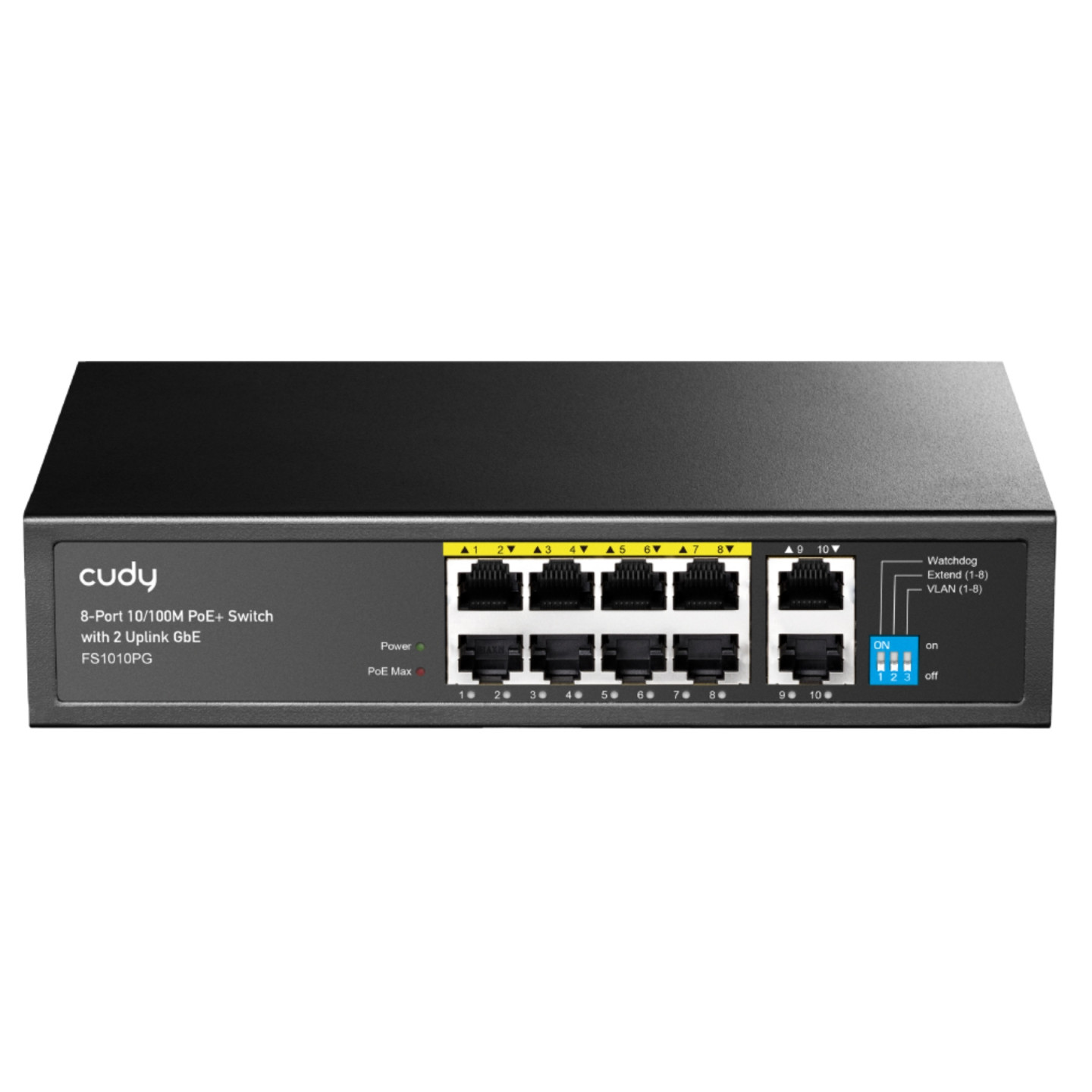 SWITCH POE FS1010PG 8-PORTOWY