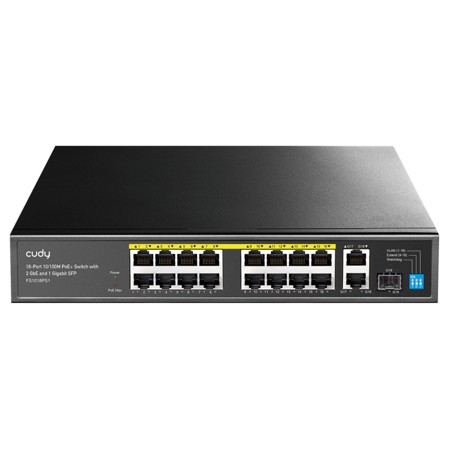 SWITCH POE FS1018PS1 16-PORTOWY SFP