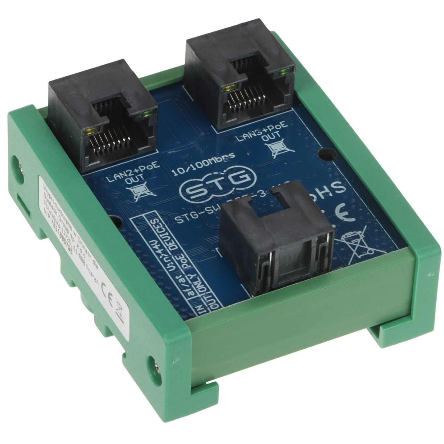 SWITCH POE / EXTENDER STG-SW-POE-3-110 3-PORTOWY