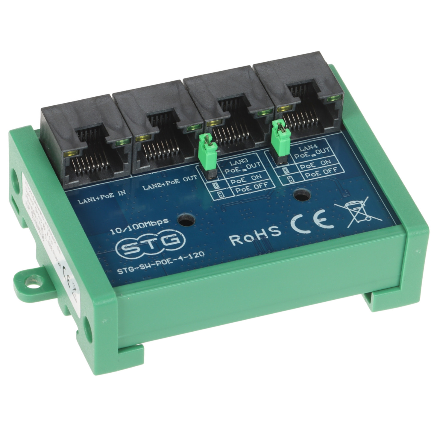 SWITCH POE, EXTENDER STG-SW-POE-4-120 4-PORTOWY