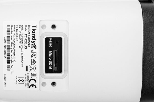 KAMERA IP TC-C32US SPEC:I8/A/E/Y/M/S/H/2.7-13.5MM/V4.0 -   1080p 2.7 ... 13.5 mm -   Motozoom TIANDY - obrazek 6