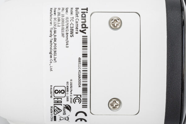 KAMERA IP TC-C38WS SPEC:I5/E/Y/M/2.8MM/V4.0 - 8 Mpx 4K UHD 2.8 mm TIANDY - obrazek 5