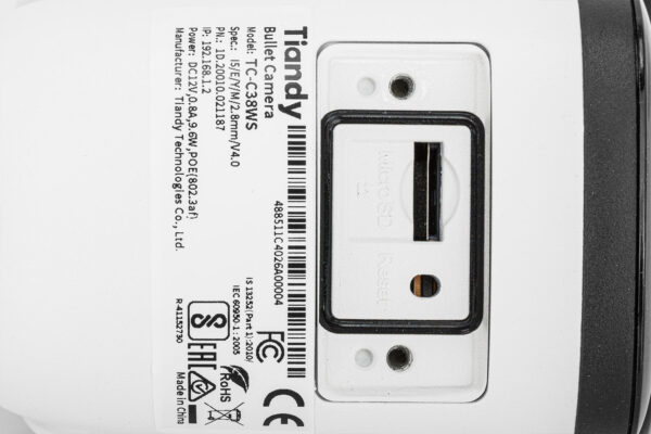 KAMERA IP TC-C38WS SPEC:I5/E/Y/M/2.8MM/V4.0 - 8 Mpx 4K UHD 2.8 mm TIANDY - obrazek 6