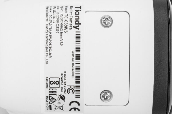 KAMERA IP TC-C38WS SPEC:I5/E/Y/M/H/2.8MM/V4.0 - 8 Mpx 4K UHD 2.8 mm TIANDY - obrazek 6