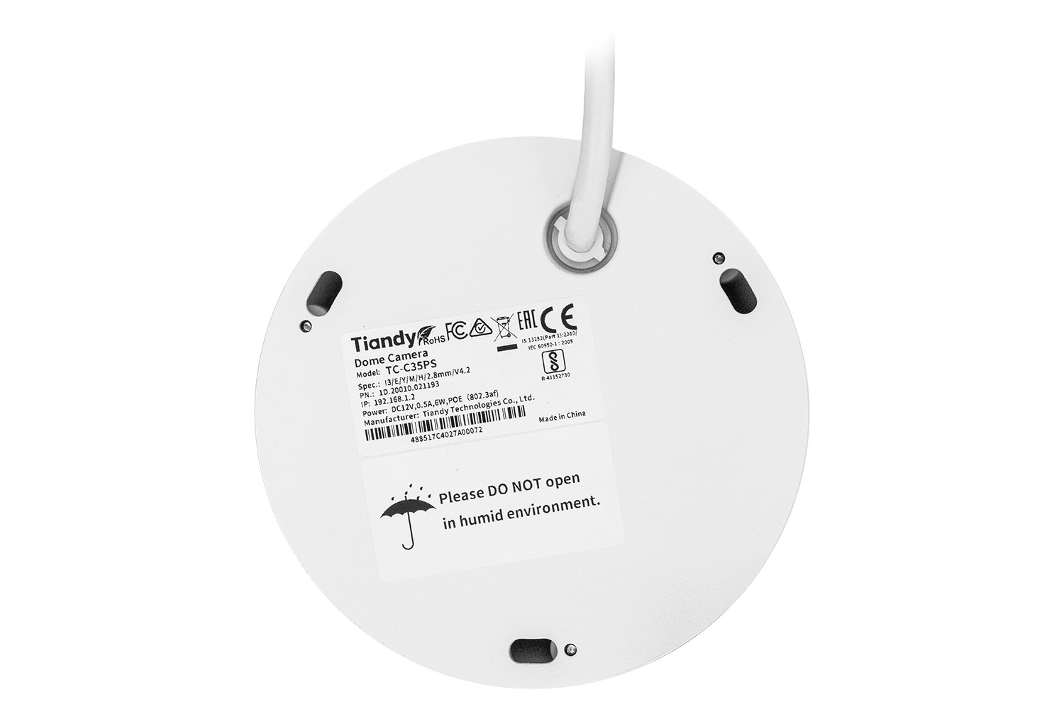 KAMERA IP TC-C35PS SPEC:I3/E/Y/M/H/2.8MM/V4.2 5 Mpx 2.8 mm TIANDY - obrazek 4